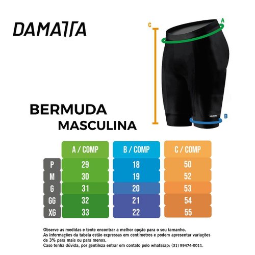 Bermuda Bicicleta Ciclismo DaMatta Freedom Carbon Preto