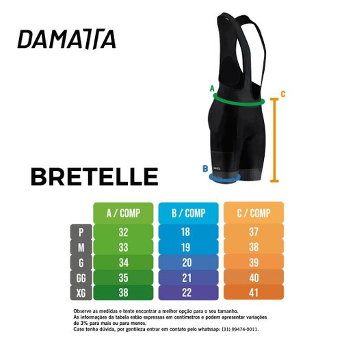 Bretelle Bicicleta Ciclismo DaMatta Freedom Force Preto
