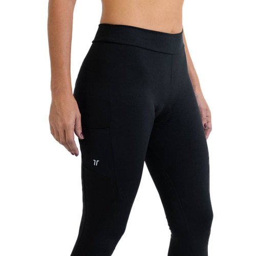 Calça Bicicleta Ciclismo DaMatta Feminina Eco Gel Preto