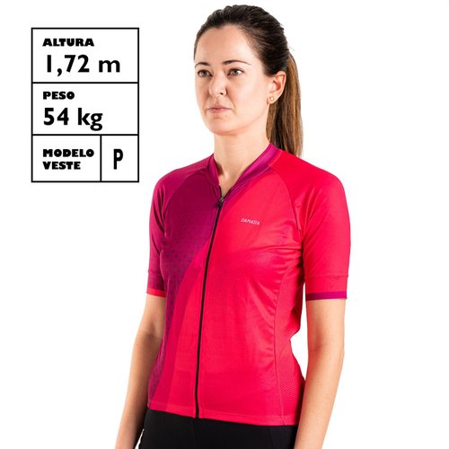 Camisa Ciclismo Bicicleta DaMatta Feminina Chamois Pink