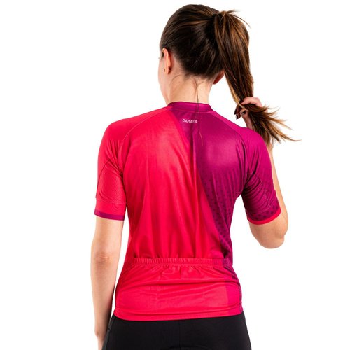 Camisa Ciclismo Bicicleta DaMatta Feminina Chamois Pink