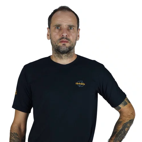 Camisa Bike Electric Poliamida Curta - Preta