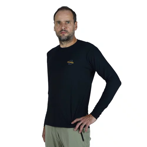 Camisa Bike Electric Poliamida Longa - Preta