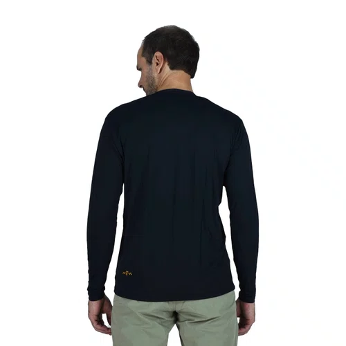 Camisa Bike Electric Poliamida Longa - Preta
