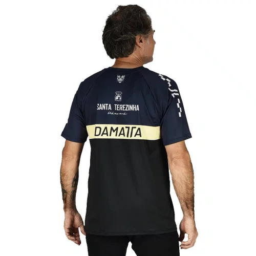Camisa Bike Enduro Brasão Manga Curta - Azul