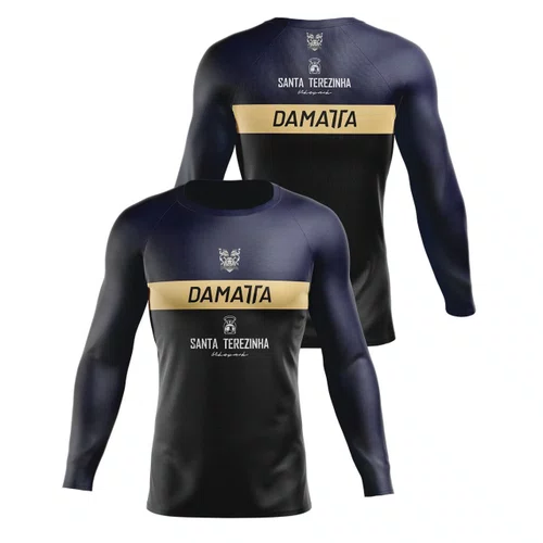 Camisa Bike Enduro Brasão Manga Longa - Azul