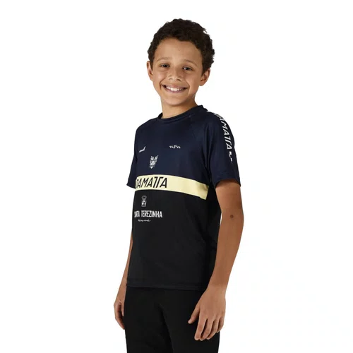 Camisa Bike Infantil Brasão Manga Curta - Azul