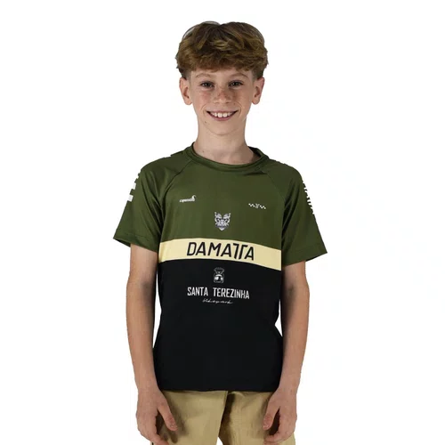 Camisa Bike Infantil Brasão Manga Curta - Verde