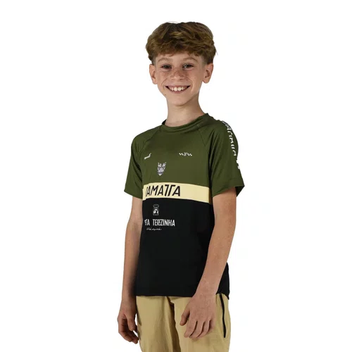 Camisa Bike Infantil Brasão Manga Curta - Verde