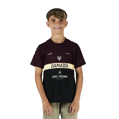 Camisa Bike Infantil Brasão Manga Curta - Vinho