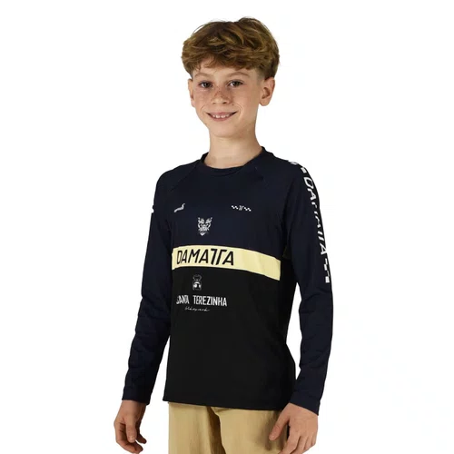 Camisa Bike Infantil Brasão Manga Longa - Azul