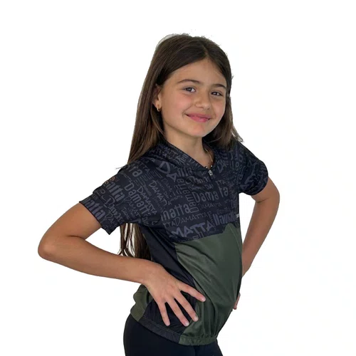 Camisa Bike Infantil H&H Manga Curta - Verde