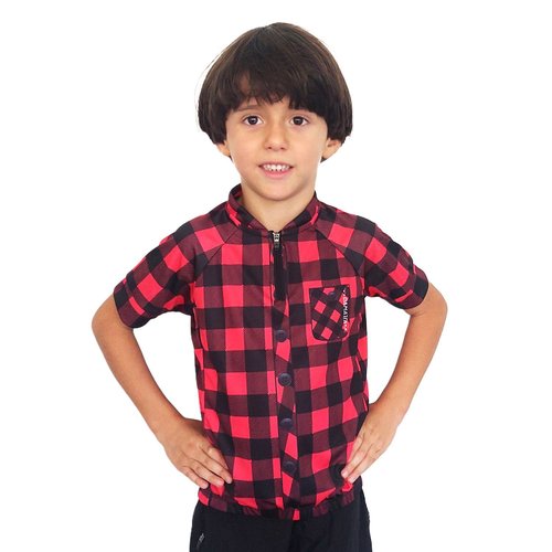 Camisa Bike Infantil MTB Xadrez