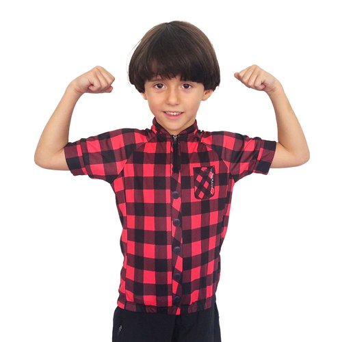Camisa Bike Infantil MTB Xadrez
