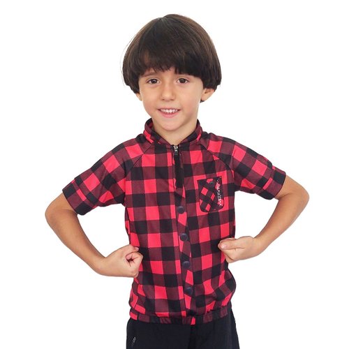 Camisa Bike Infantil MTB Xadrez
