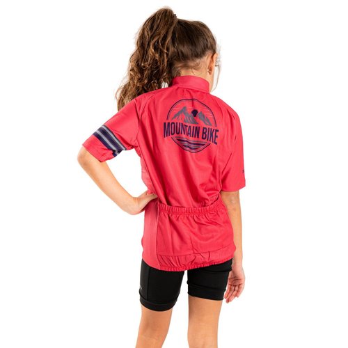Camisa Ciclismo Bicicleta DaMatta Infantil Mtb Mountain Bike Pink