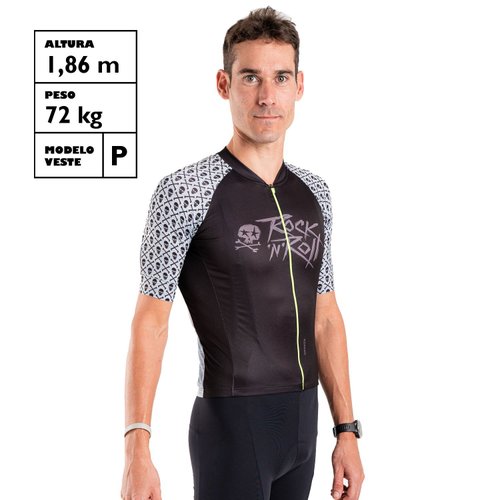 Camisa Ciclismo Bicicleta DaMatta Rock N Roll Cinza