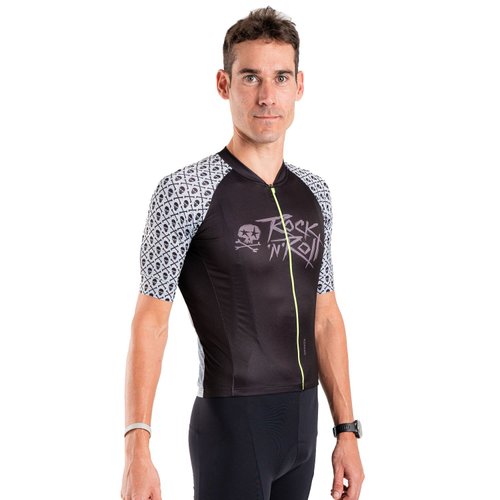 Camisa Ciclismo Bicicleta DaMatta Rock N Roll Cinza