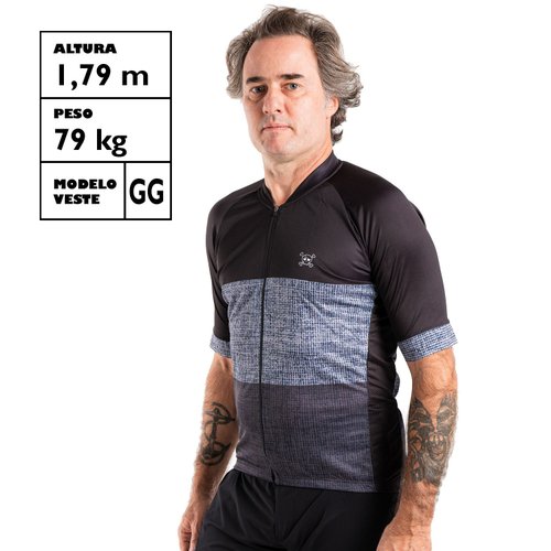Camisa Ciclismo Bicicleta DaMatta Skull Preto