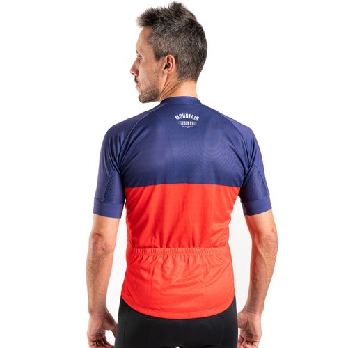 Camisa Ciclismo Bicicleta DaMatta Mountain Bike Azul/Vermelho