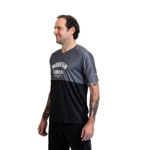 Camisa Ciclismo Bicicleta DaMatta MTB Preto/Cinza