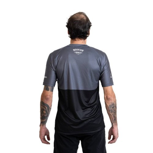 Camisa Ciclismo Bicicleta DaMatta MTB Preto/Cinza