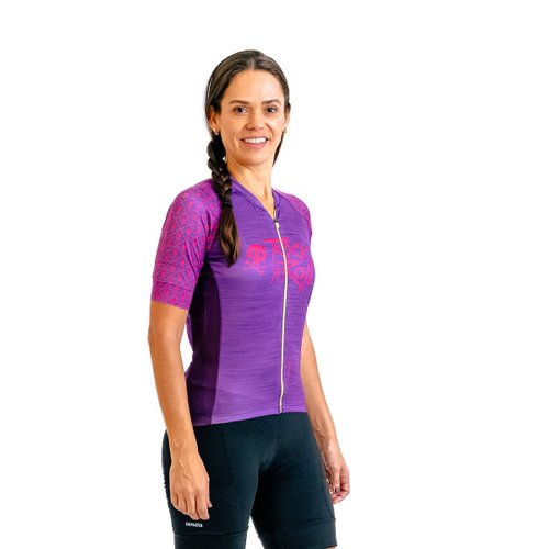 Camisa Ciclismo Bicicleta DaMatta Rock N Roll Roxo