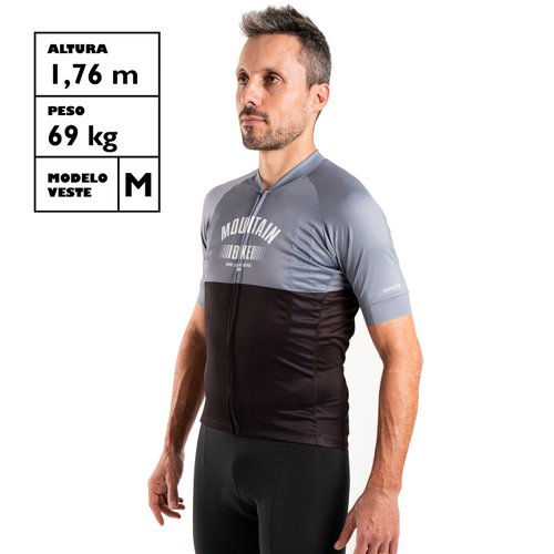 Camisa Ciclismo Bicicleta DaMatta Mountain Bike Cinza