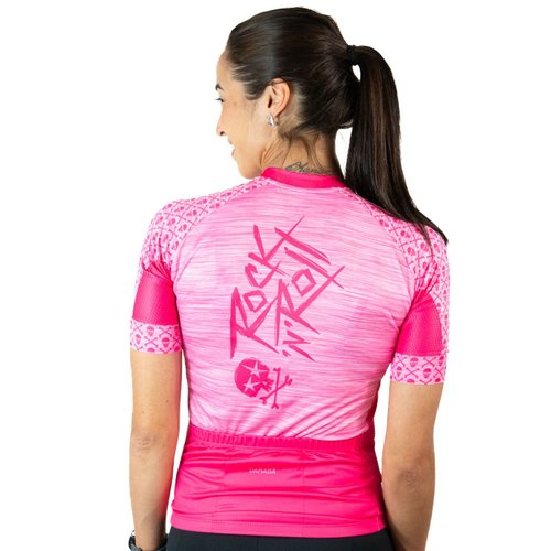 Camisa Ciclismo Bicicleta DaMatta Rock N Roll Rosa