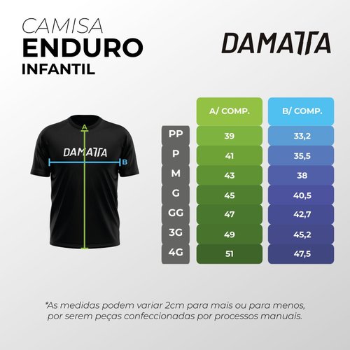 Camisa Enduro Infantil Manga Curta Equipe - Roia Riders