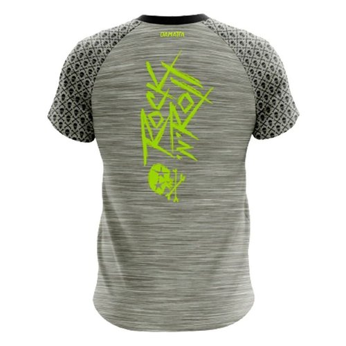 Camisa Ciclismo Bicicleta DaMatta Rock n Roll Enduro Preto/Amarelo