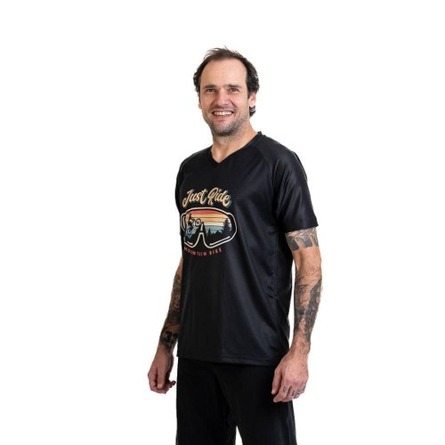 Camisa Just Ride Ciclismo Bicicleta DaMatta Enduro Preto