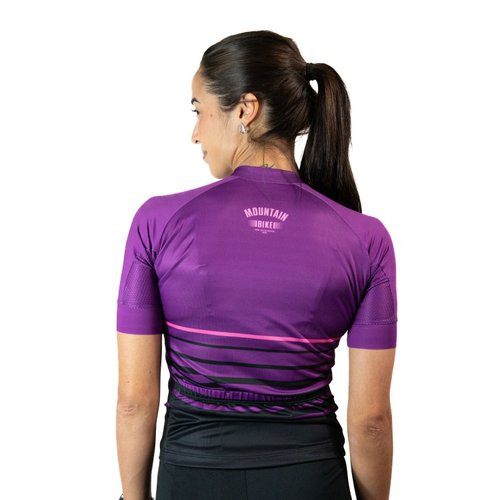 Camisa Ciclismo Bicicleta DaMatta Feminina Mountain Bike Roxo