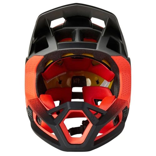 Capacete Fox Proframe Ciclismo Bike Preto/Laranja