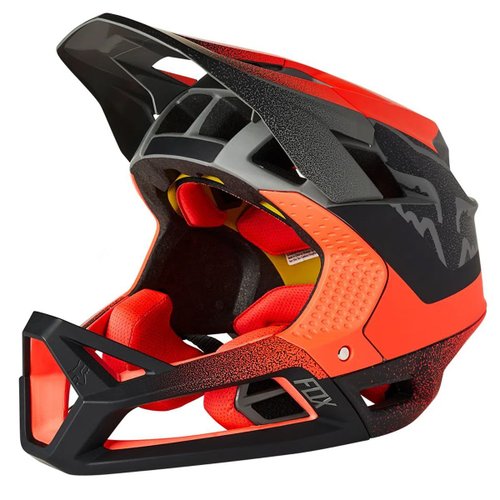 Capacete Fox Proframe Ciclismo Bike Preto/Laranja