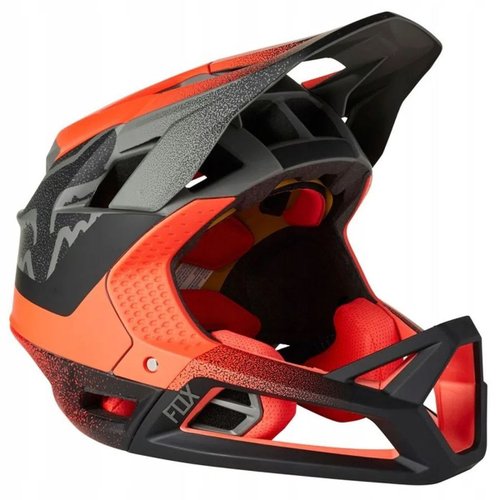 Capacete Fox Proframe Ciclismo Bike Preto/Laranja