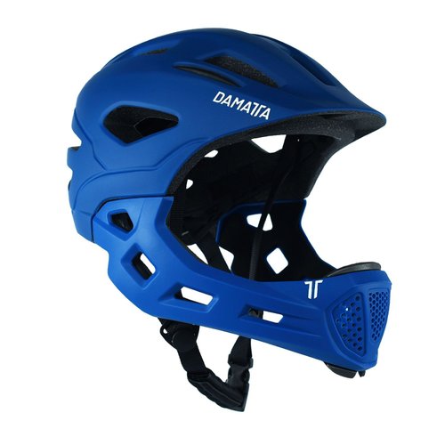 Capacete Infantil DaMatta Ciclismo Bicicleta Fullface Azul - M