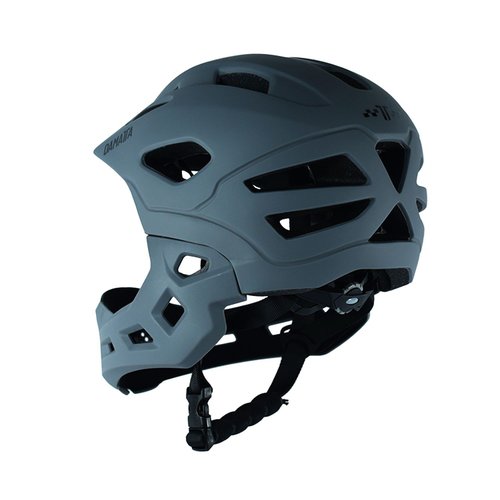 Capacete Infantil DaMatta Ciclismo Bicicleta Fullface Cinza - M
