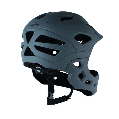 Capacete Infantil DaMatta Ciclismo Bicicleta Fullface Cinza - M