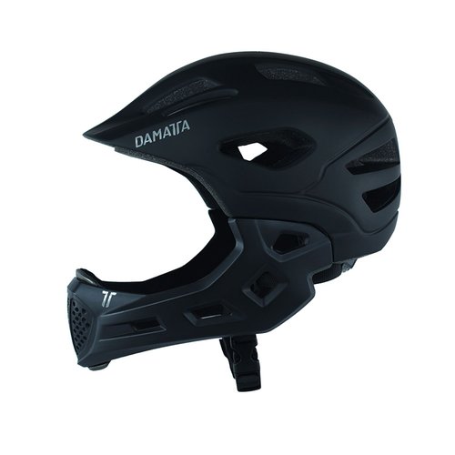 Capacete Infantil DaMatta Ciclismo Bicicleta Fullface Preto - M