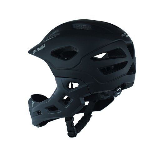 Capacete Infantil DaMatta Ciclismo Bicicleta Fullface Preto - M