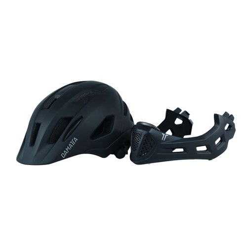 Capacete Infantil DaMatta Ciclismo Bicicleta Fullface Preto - M