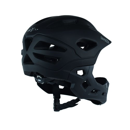 Capacete Infantil DaMatta Ciclismo Bicicleta Fullface Preto - M