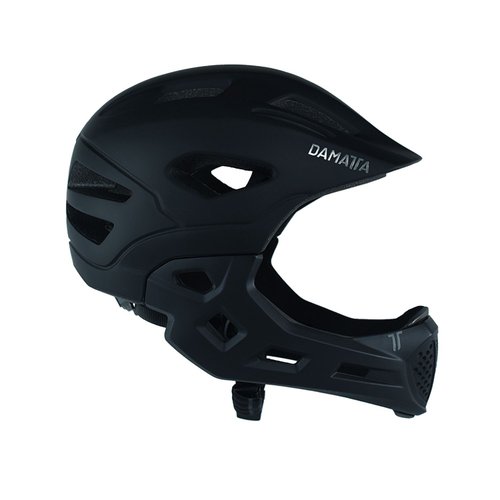 Capacete Infantil DaMatta Ciclismo Bicicleta Fullface Preto - M
