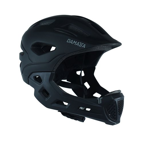 Capacete Infantil DaMatta Ciclismo Bicicleta Fullface Preto - M