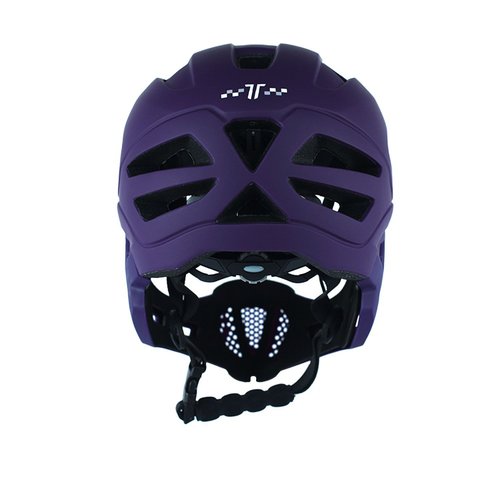 Capacete Infantil DaMatta Ciclismo Bicicleta Fullface Roxo - M