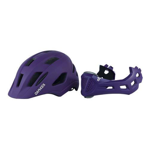 Capacete Infantil DaMatta Ciclismo Bicicleta Fullface Roxo - M