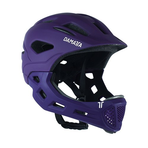 Capacete Infantil DaMatta Ciclismo Bicicleta Fullface Roxo - M