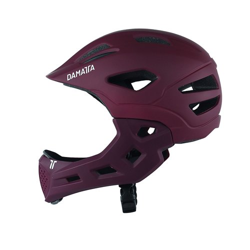 Capacete Infantil DaMatta Ciclismo Bicicleta Fullface Vinho - M