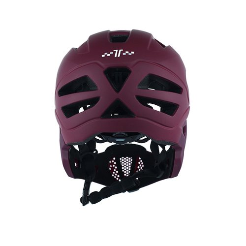 Capacete Infantil DaMatta Ciclismo Bicicleta Fullface Vinho - M